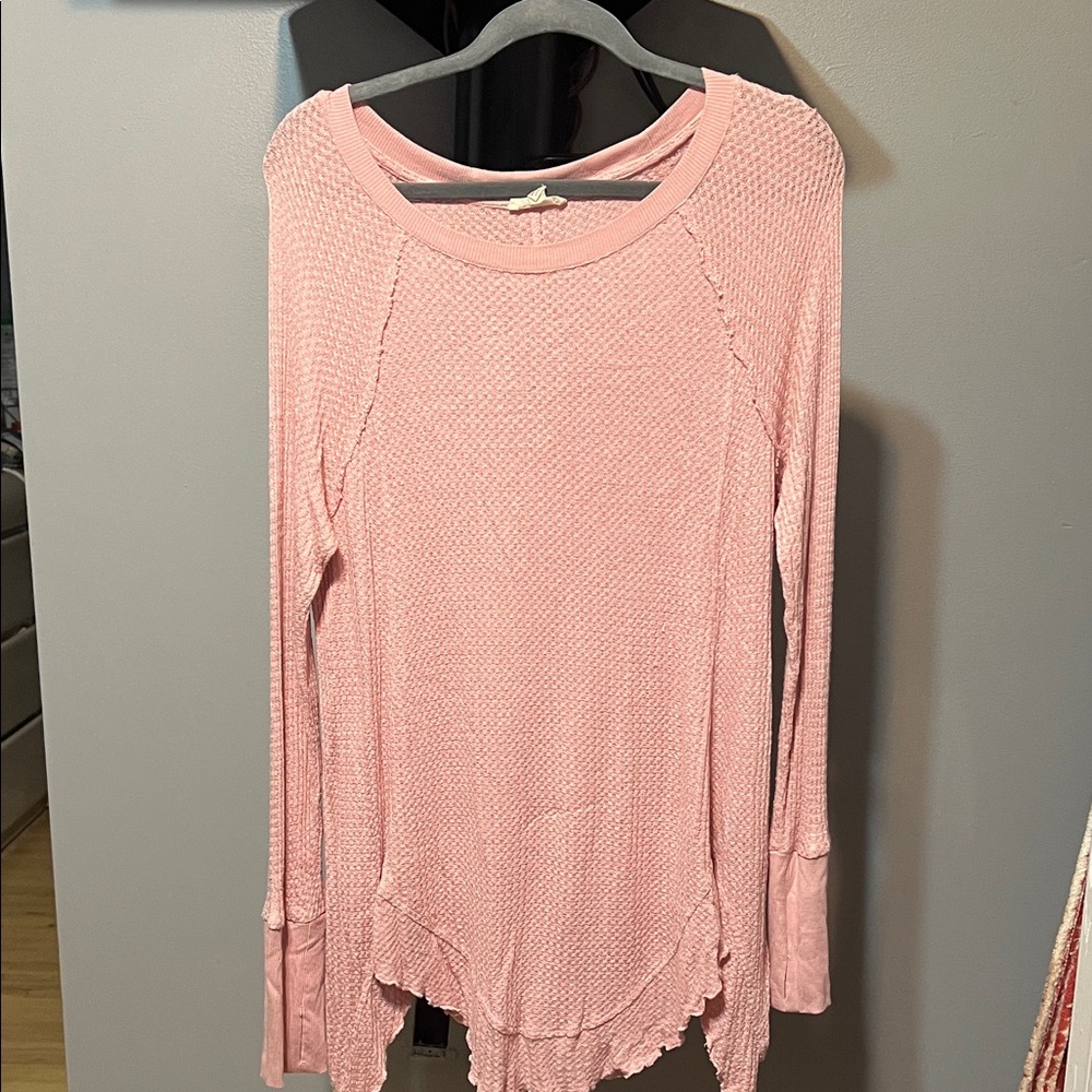 Jane and Delancey Soft Pink Long Sleeve Top